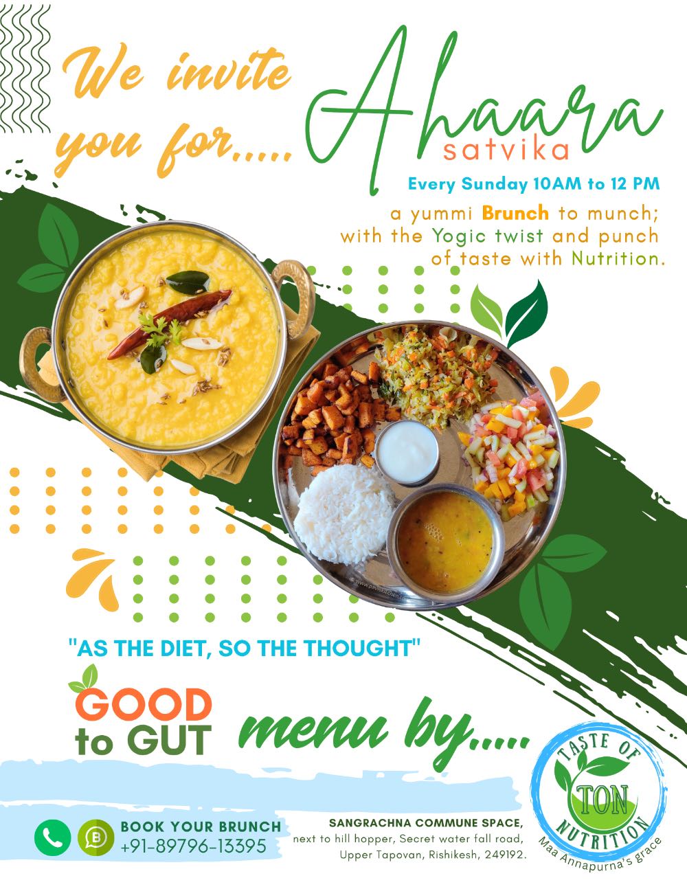 Event image for Ahaara (delicious sattvik food)