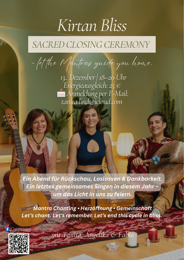 Kirtan Bliss Abend - Sacred Closing Ceremony 🎶✨ – Image 1