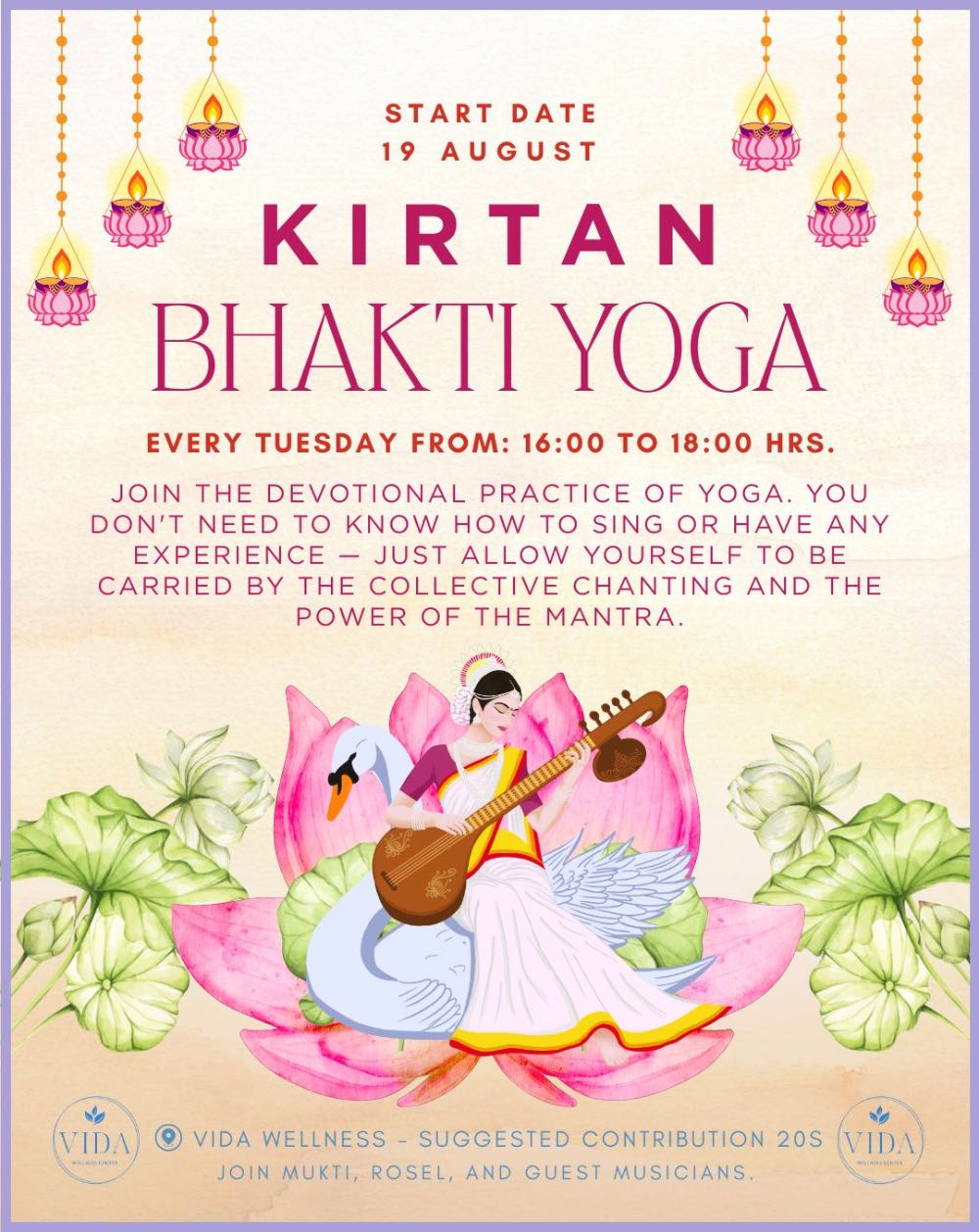 Event image for KIRTAN AT VIDA WELLNESS