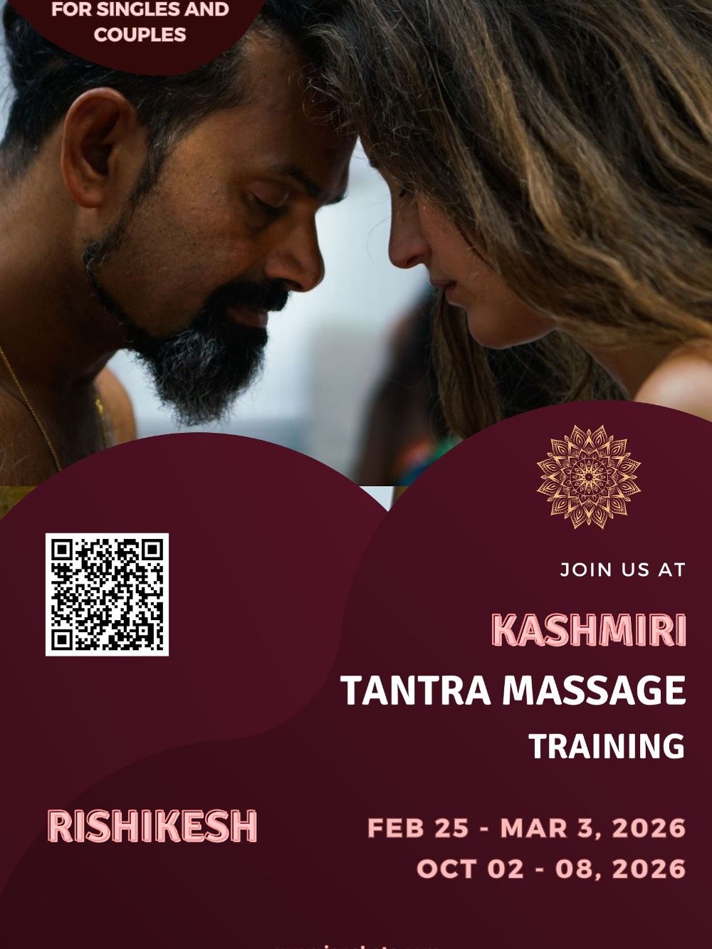 Event image for Kashmiri Tantra Massage Professional Training, Rishikesh, India
