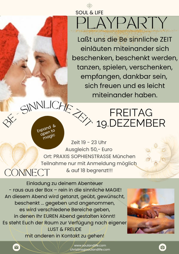 PLAYPARTY - CONNECT - BE-SINNLICHE ZEIT – Image 1