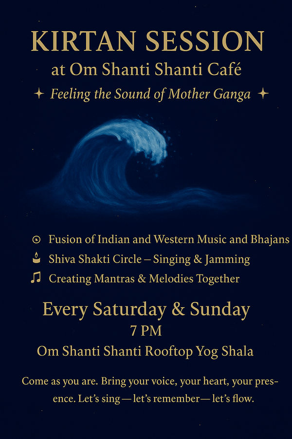Live Kirtan Sessions at Om Shanti Shanti Café – Image 1