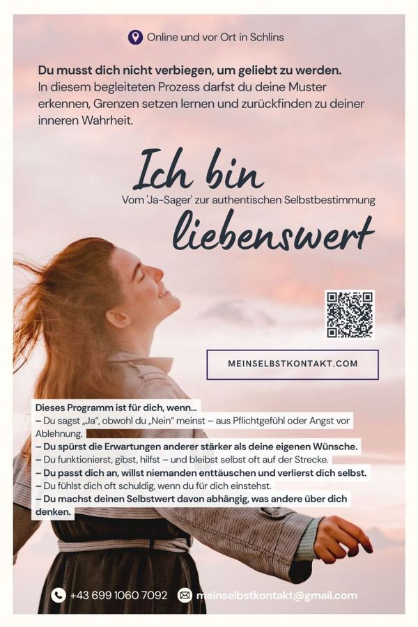 Ich bin liebenswert - Vom 'Ja-Sager' zur authentischen Selbstbestimmung - ONLINE – Image 1