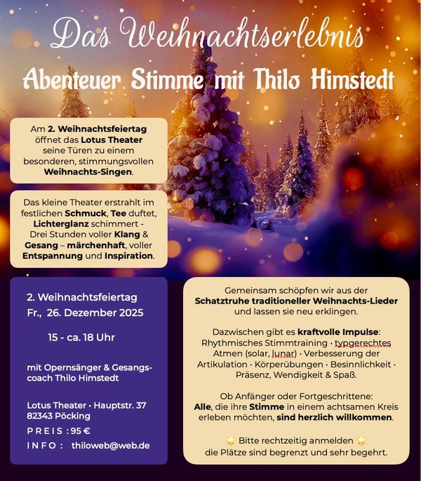 Das Weihnachtserlebnis • Abenteuer Stimme mit Tenor Thilo Himstedt – Image 1