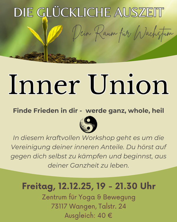 Workshop INNER UNION ☯️ - Dein Raum für Wachstum – Image 1