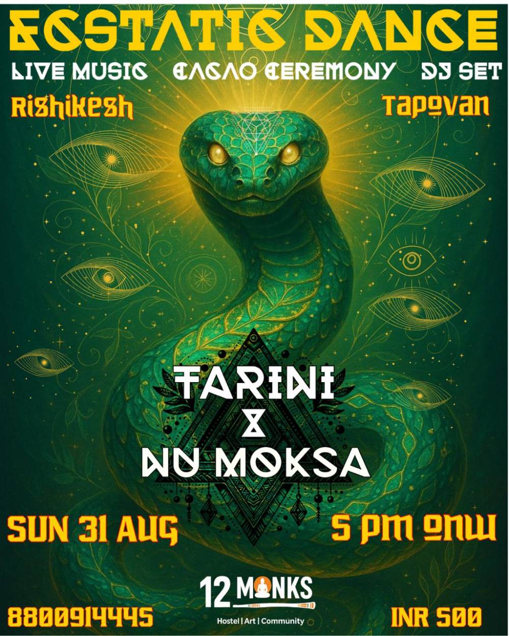 Event image for Awaken the Serpent Within: Ecstatic Dance & Cacao Ceremony ✨