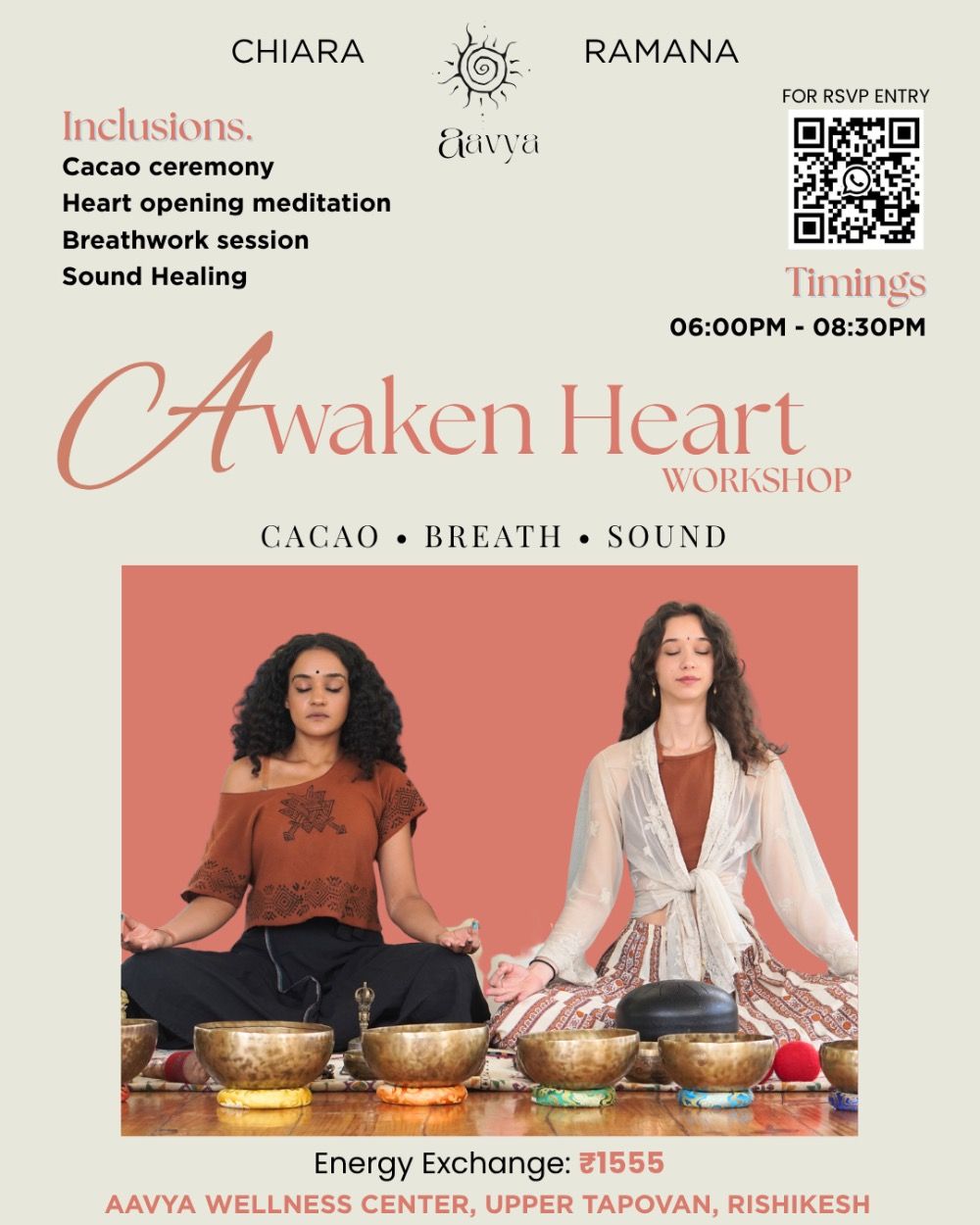 Event image for Cacao Ceremony with Breathwork and Sound Healing