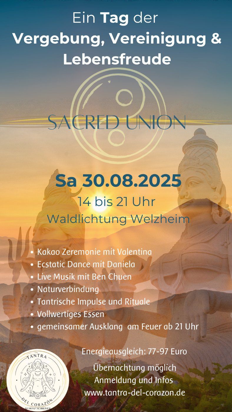 Event image for Sacred Union- ein Tag der Vergebung, Vereinigung und Lebensfreude