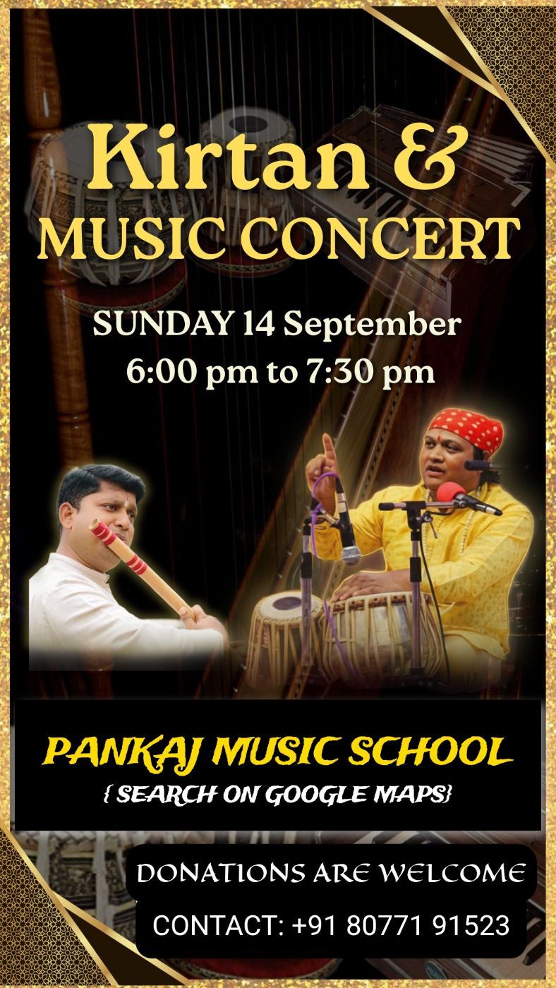 Event image for Kirtan and music concert 