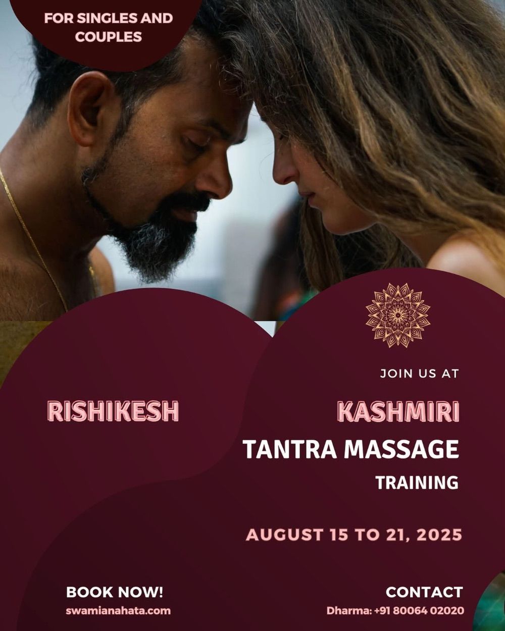 Event image for KASHMIRI TANTRA MASSAGE PROFESSIONAL TRAINING