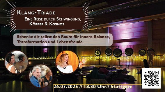 Event image for Klang-Triade Eine Reise durch Schwingung, Körper und Kosmos