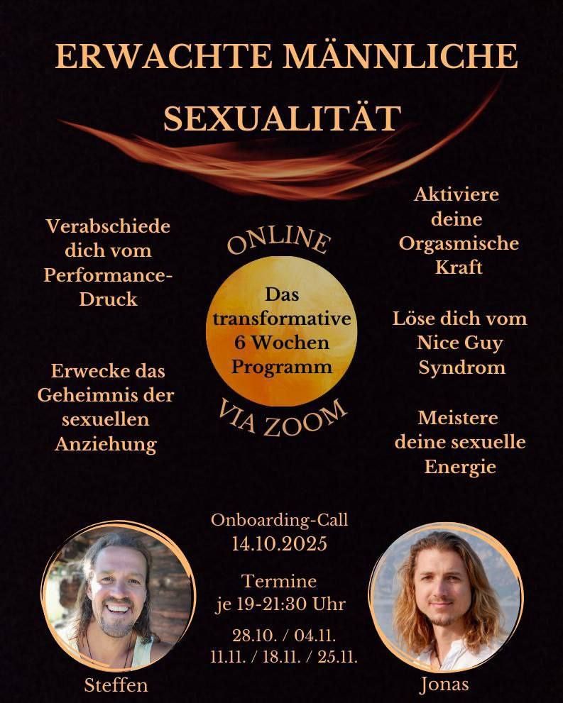 Event image for ERWACHTE MÄNNLICHE SEXUALITÄT – HOL DIR DEINE KRAFT ZURÜCK