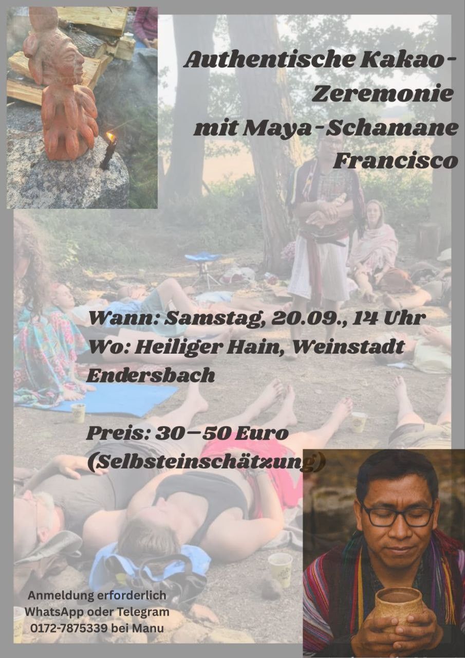 Event image for Authentische Maya Feuer- & Kakao-Zeremonie mit Tata Francisco