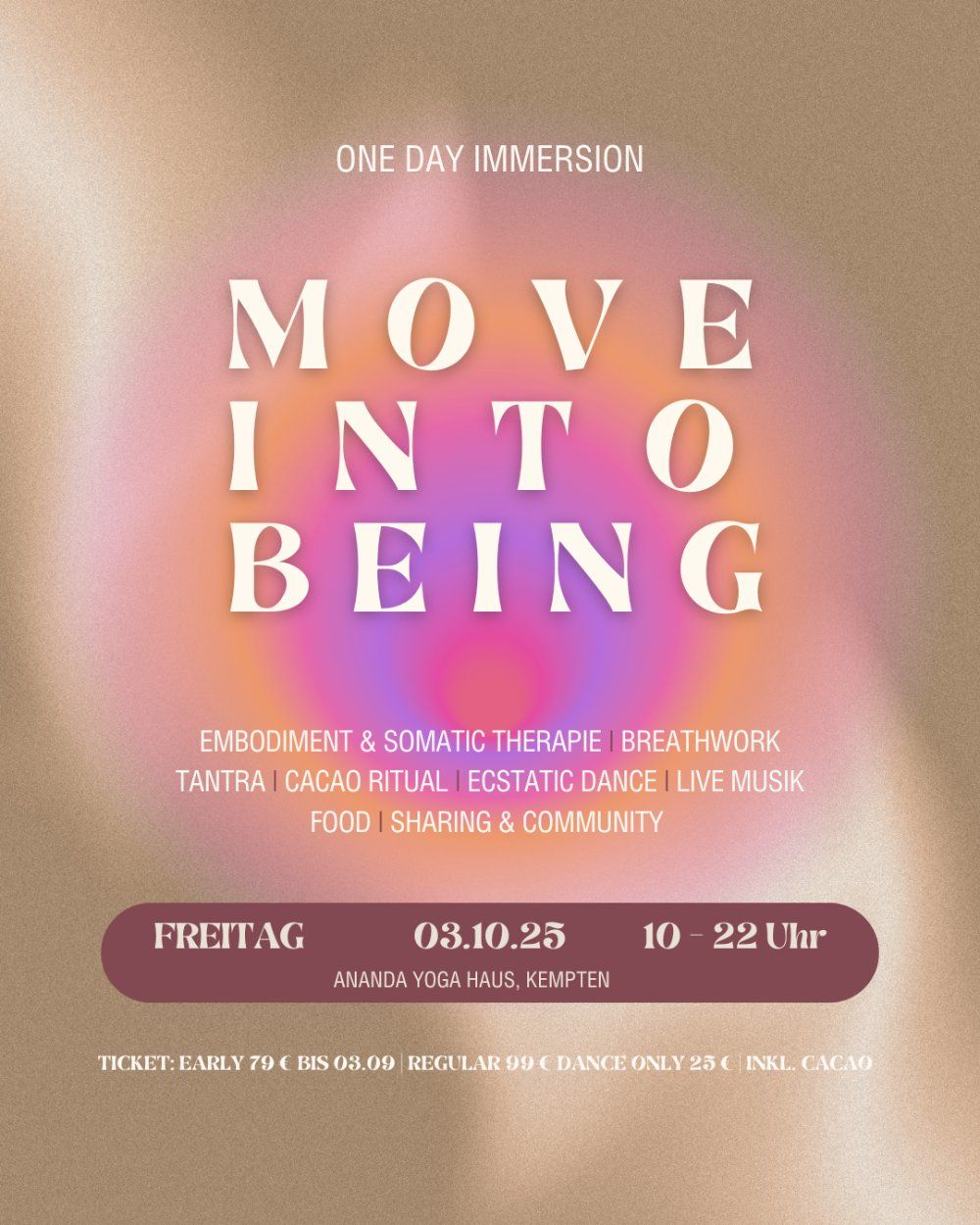 Event image for MOVE INTO BEING - ONE DAY IMMERSION