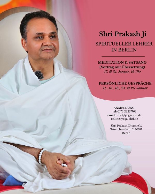🪷 Meditation & Live Satsang mit Shri Prakash Ji — Berlin – Image 1