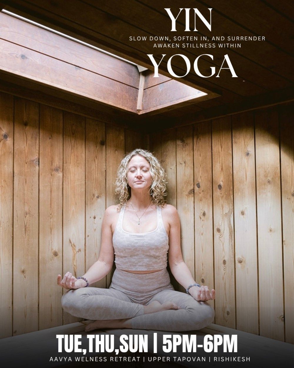 Event image for Yin Yoga at Aavya Wellness Retreat