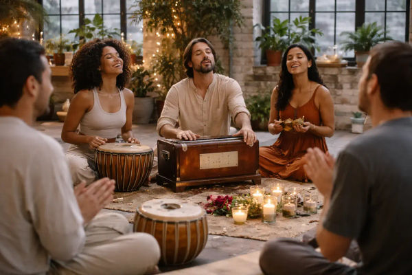 Kirtan y canto de mantras en Múnich