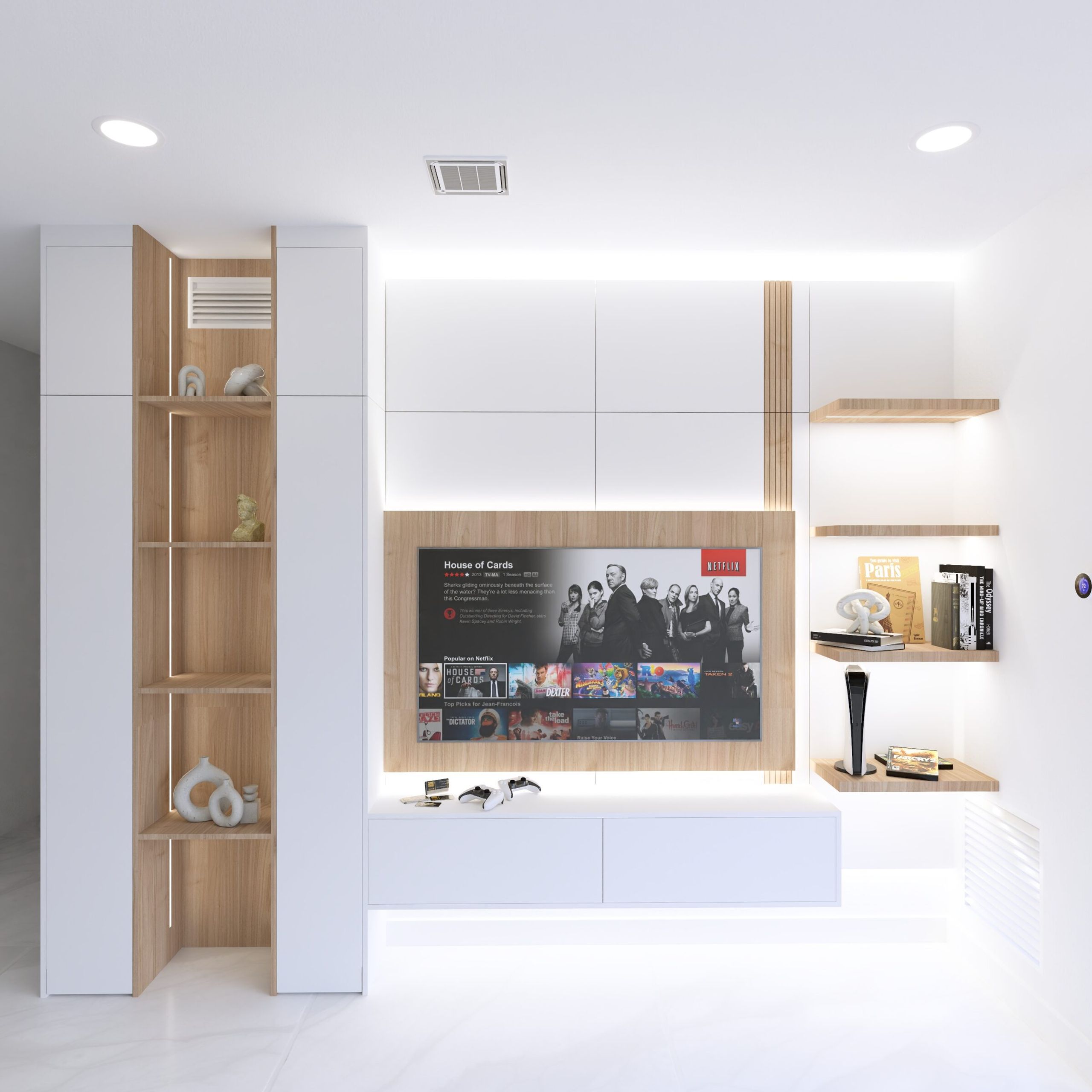 Custom Entertainment Wall Unit