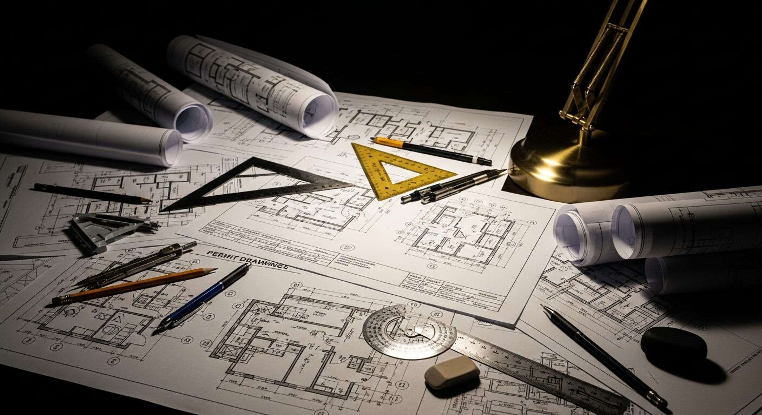 Construction documents and architectural blueprints by Proystudio