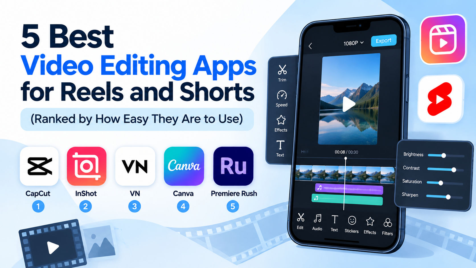 5 Best Video Editing Apps for Reels and Shorts (2026 Guide)