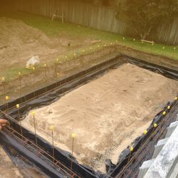 Boat shed foundations