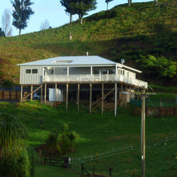 Sustainable pole house, Whangamata