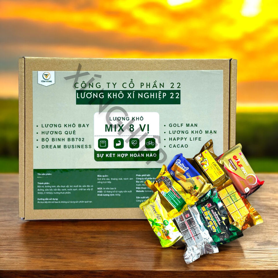 Lương khô Mix 8 vị