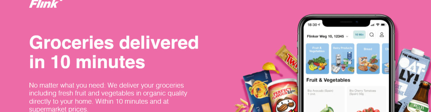 Quick commerce company, Flink, delivers groceries in 10 minutes