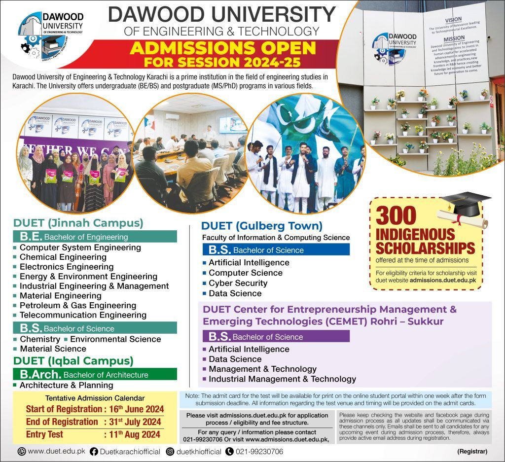 Dawood University Of Engineering And Technology Karachi what we do image