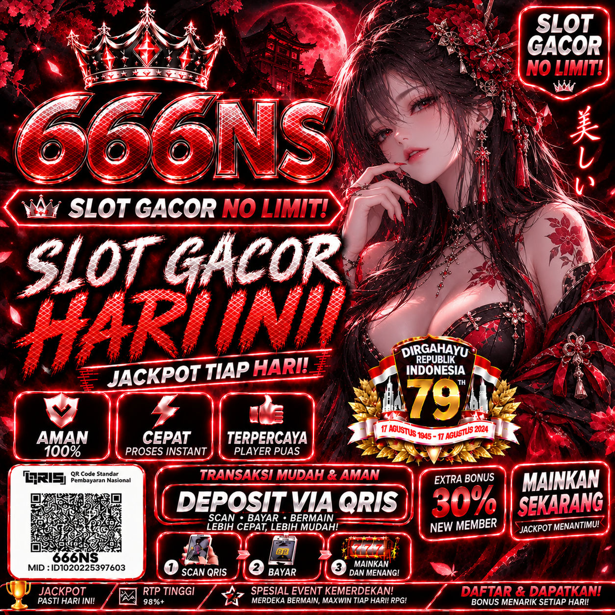 Banner Aplikasi 666NS dengan akses aplikasi digital