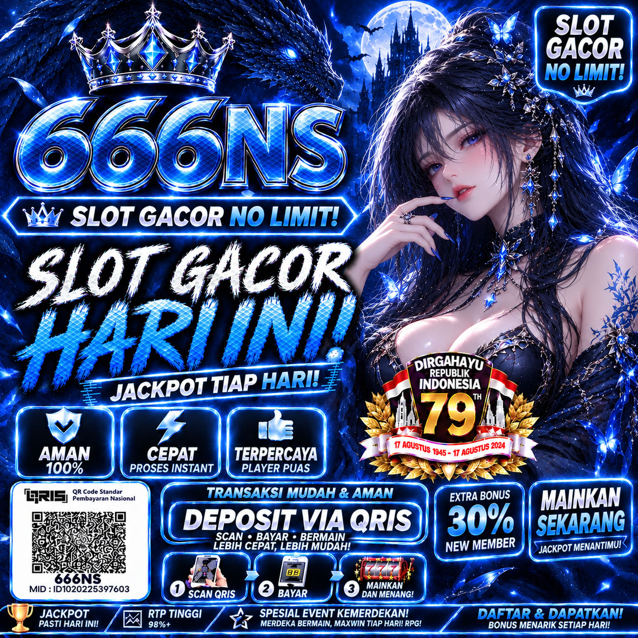 Banner Aplikasi 666NS dengan akses permainan digital