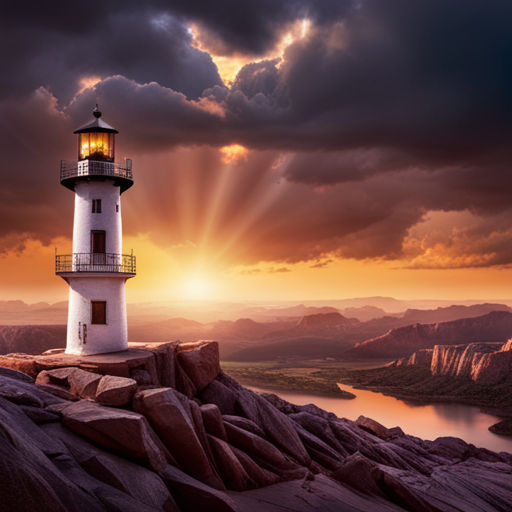 2023 geopolitics report, showing a man standing on top of a mountain, sunset in the background