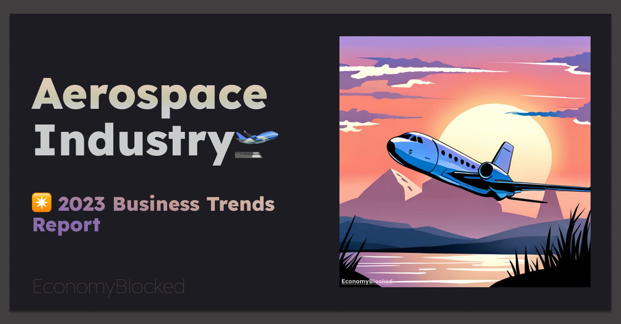 Aerospace industry market research and business trends hero image showing a space shuttle at an approach angle for landing