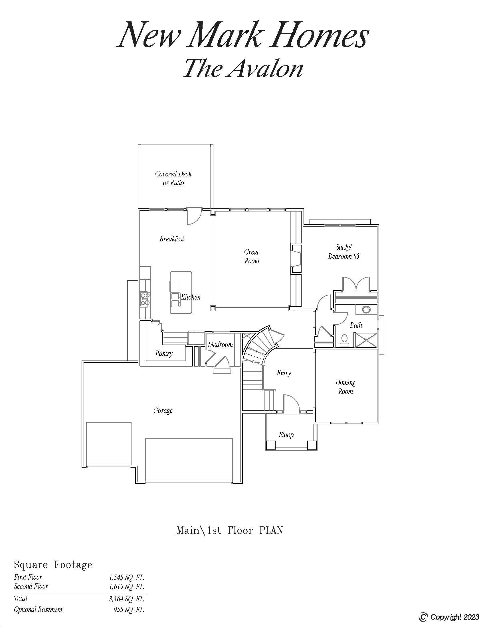 New Mark Homes KC floorplan