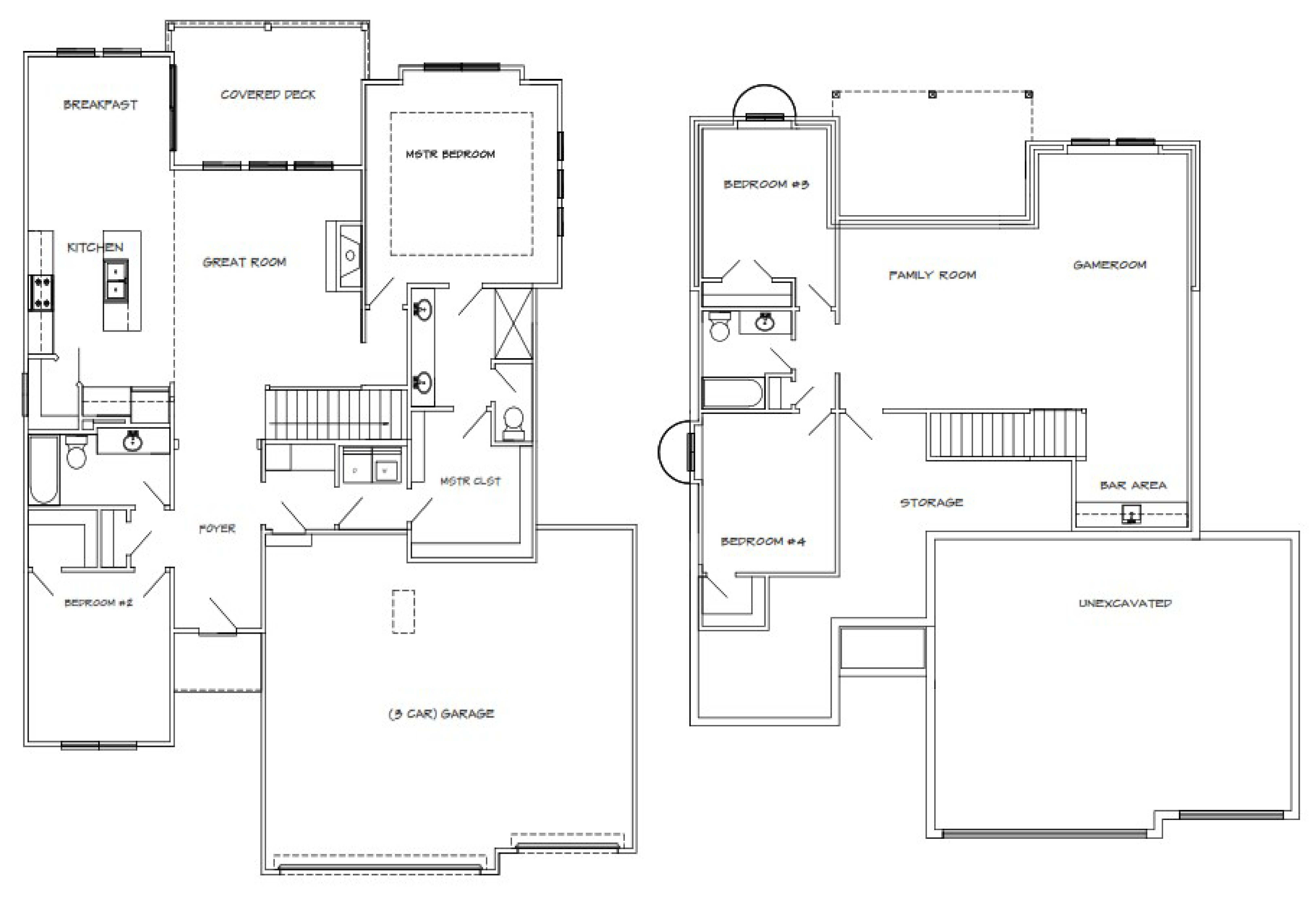 B&B Custom Homes floorplan