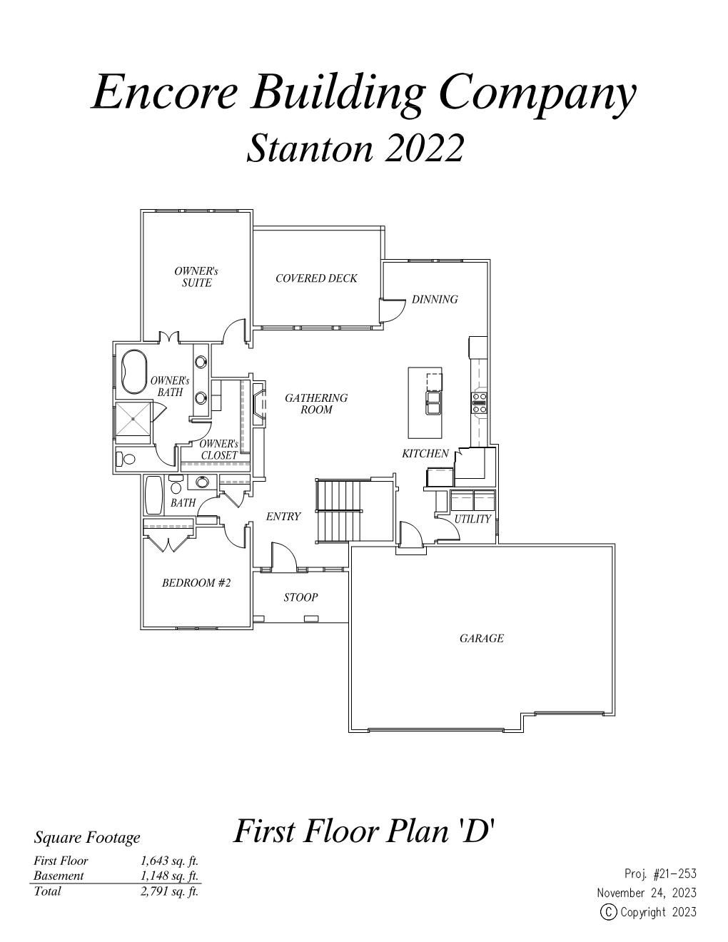 Encore Building Company floorplan