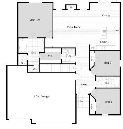 Olympus Custom Homes floorplan
