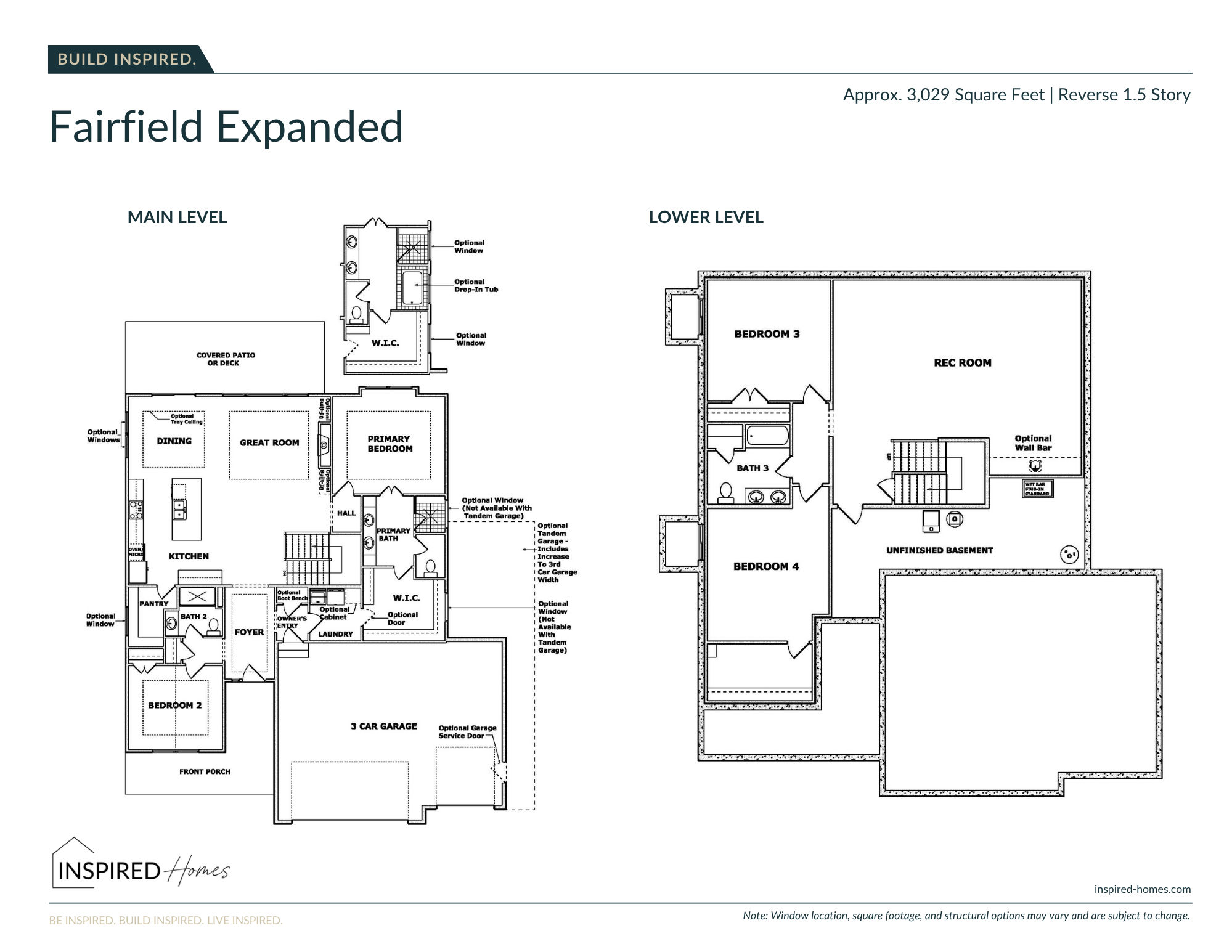 Inspired Homes LLC floorplan