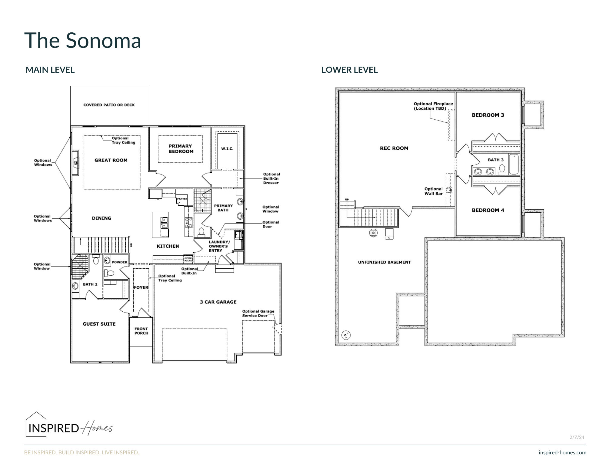 Inspired Homes LLC floorplan