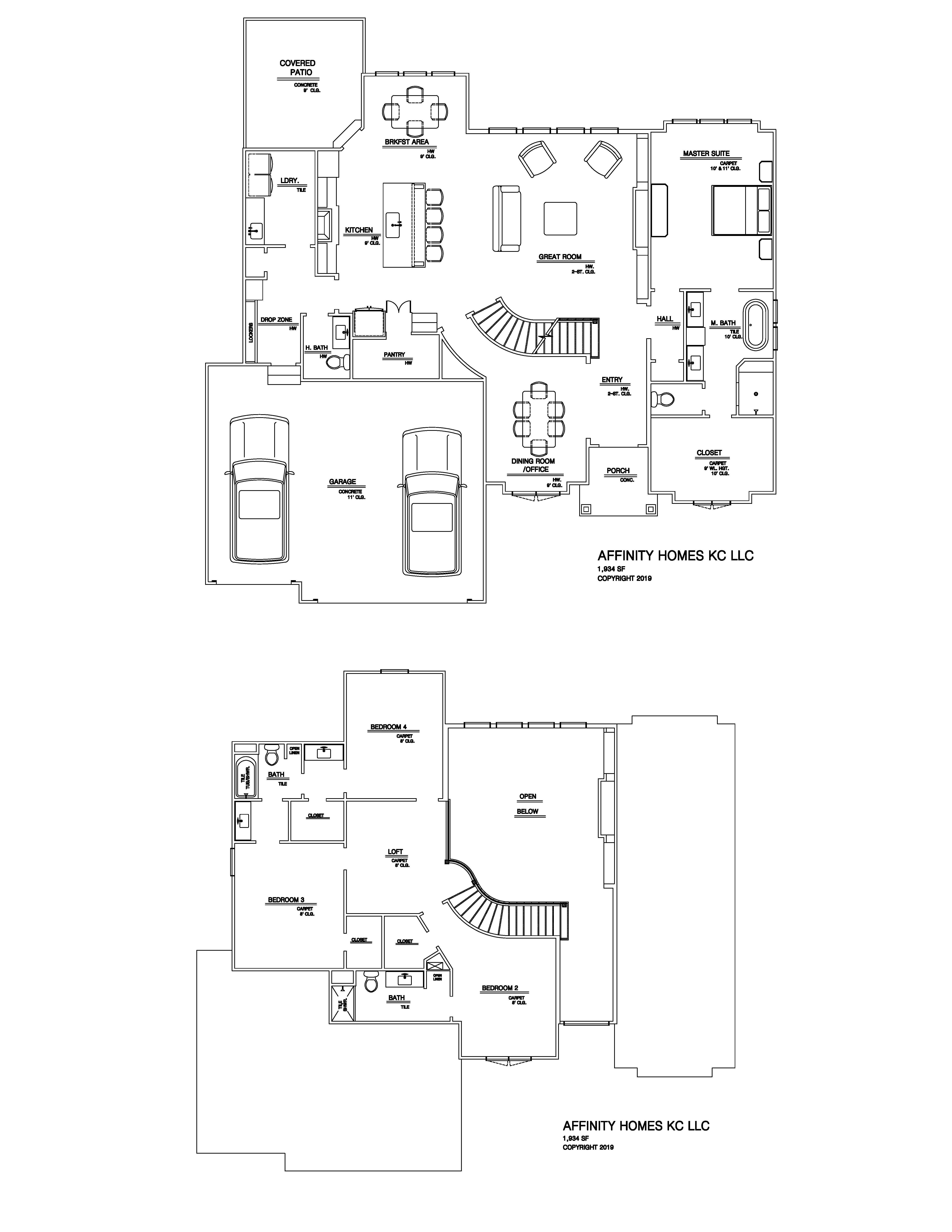 Affinity Homes KC LLC floorplan