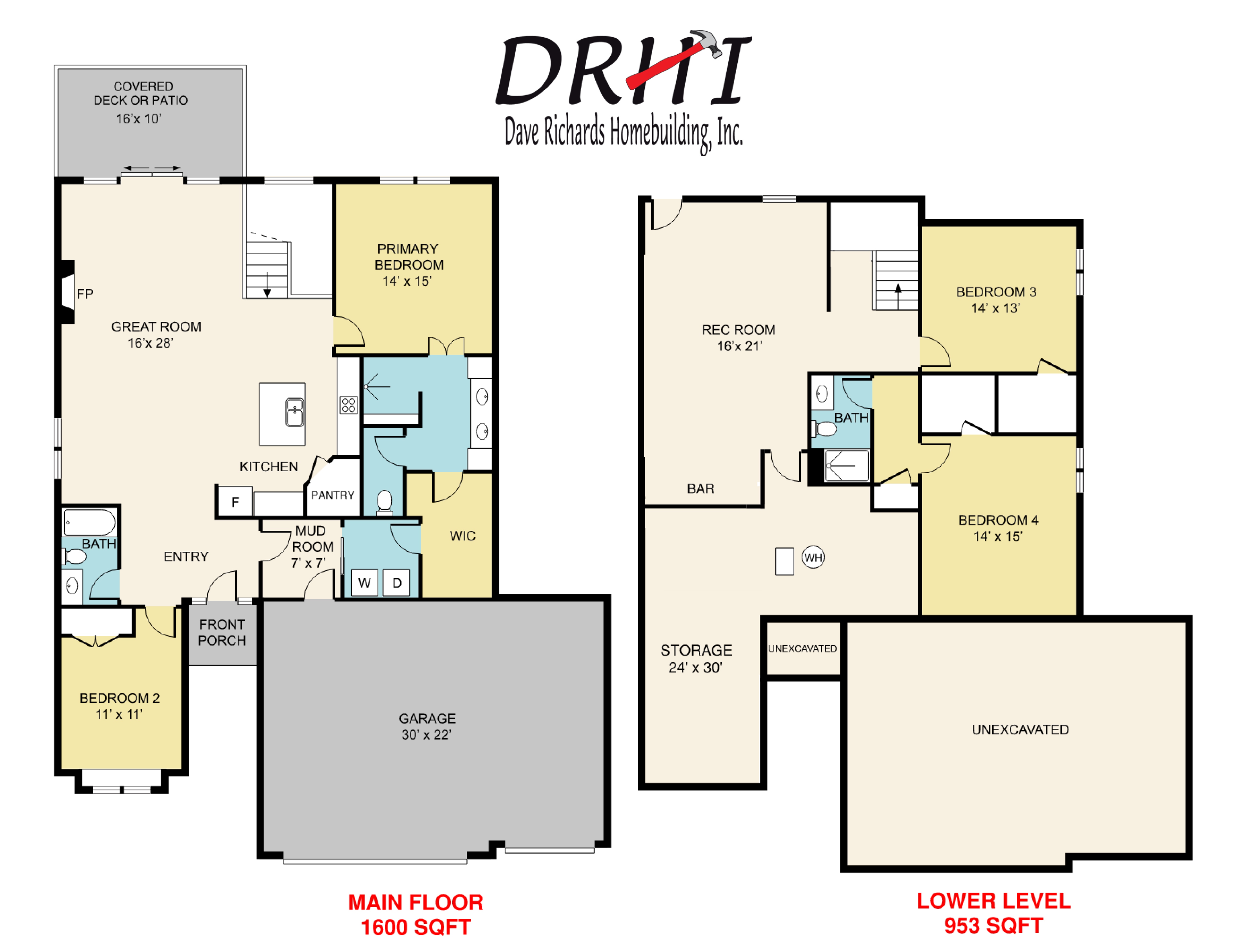 Dave Richards Homebuilding, Inc. floorplan