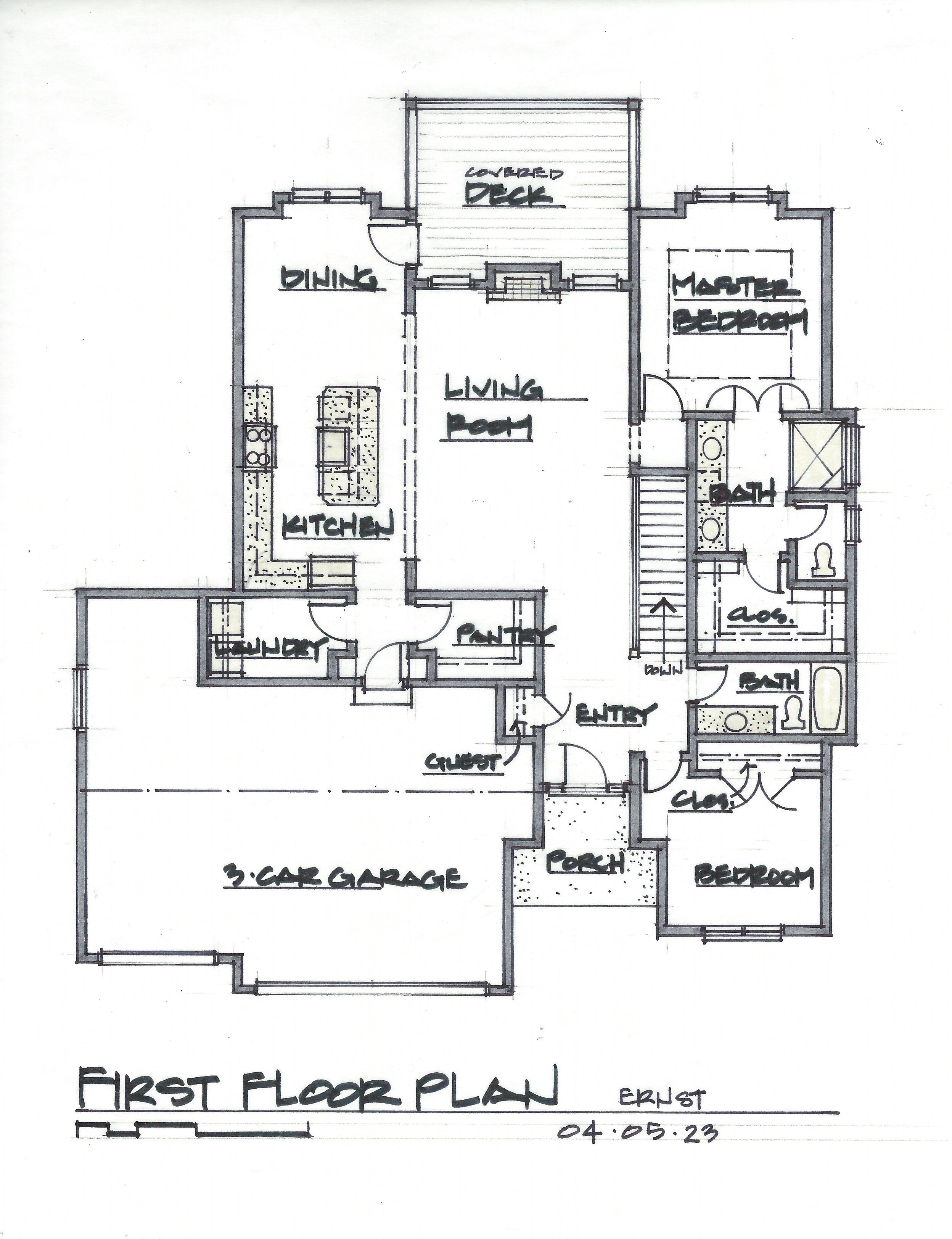 Ernst Brothers Home Construction floorplan