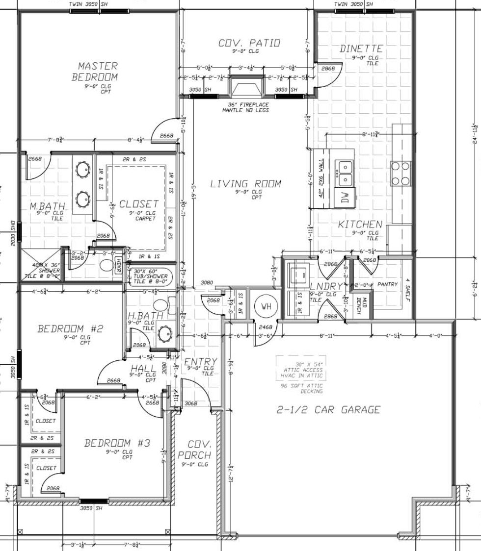 Authentic Homes floorplan