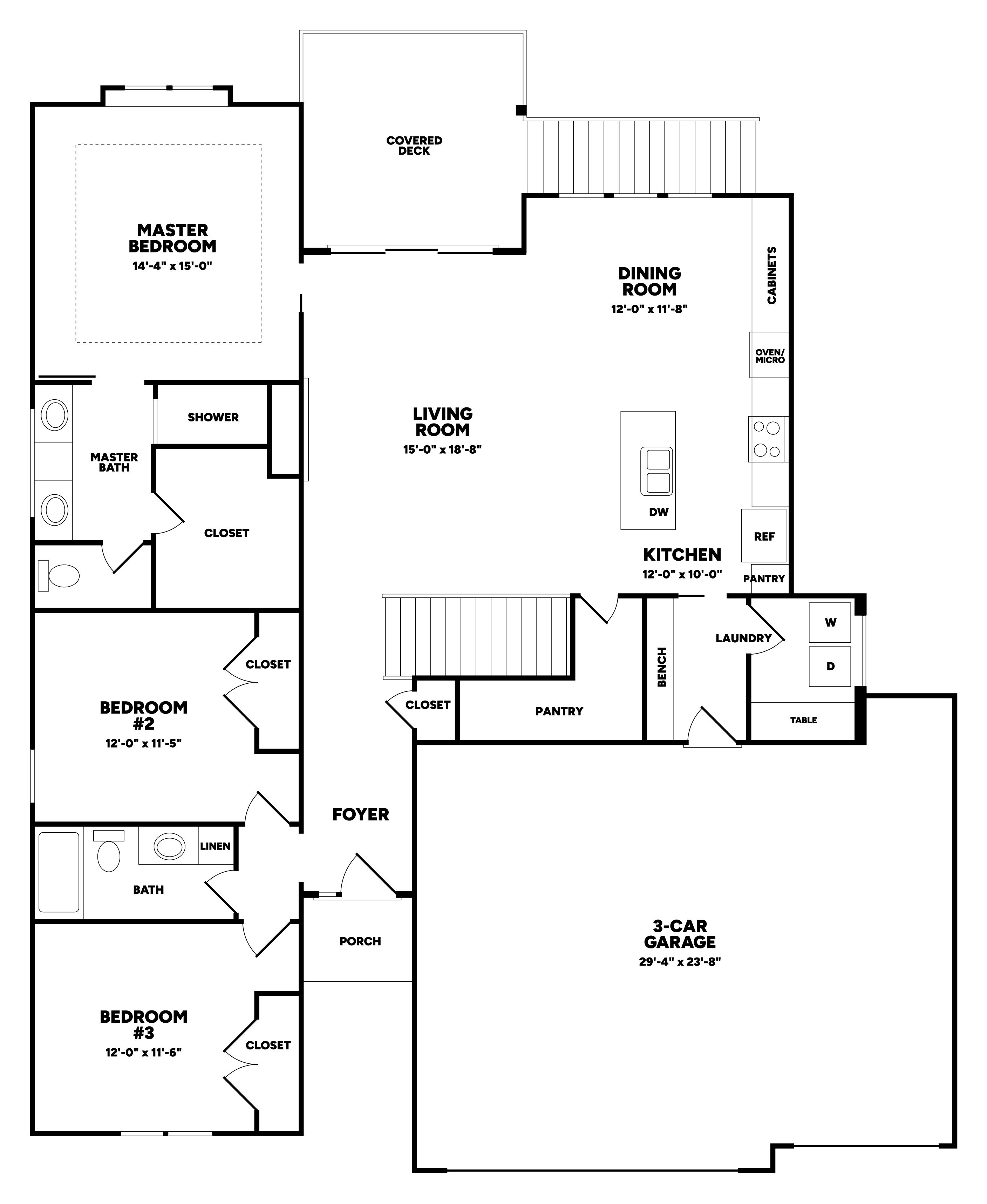 TruMark Homes floorplan
