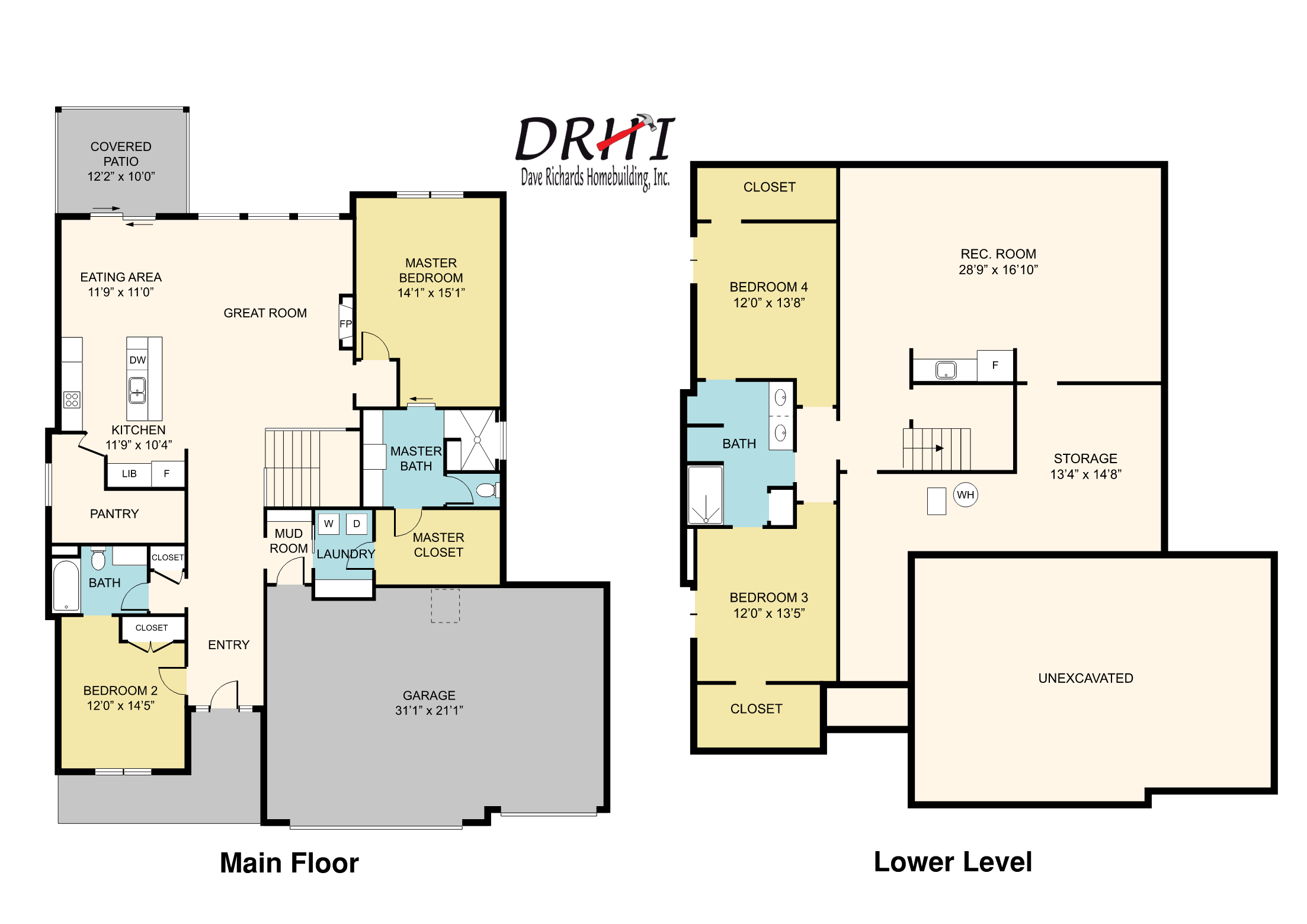 Dave Richards Homebuilding, Inc. floorplan