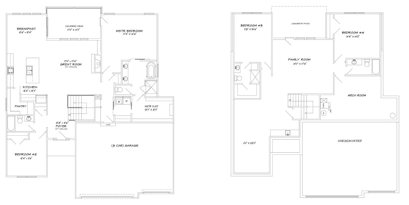 B&B Custom Homes floorplan
