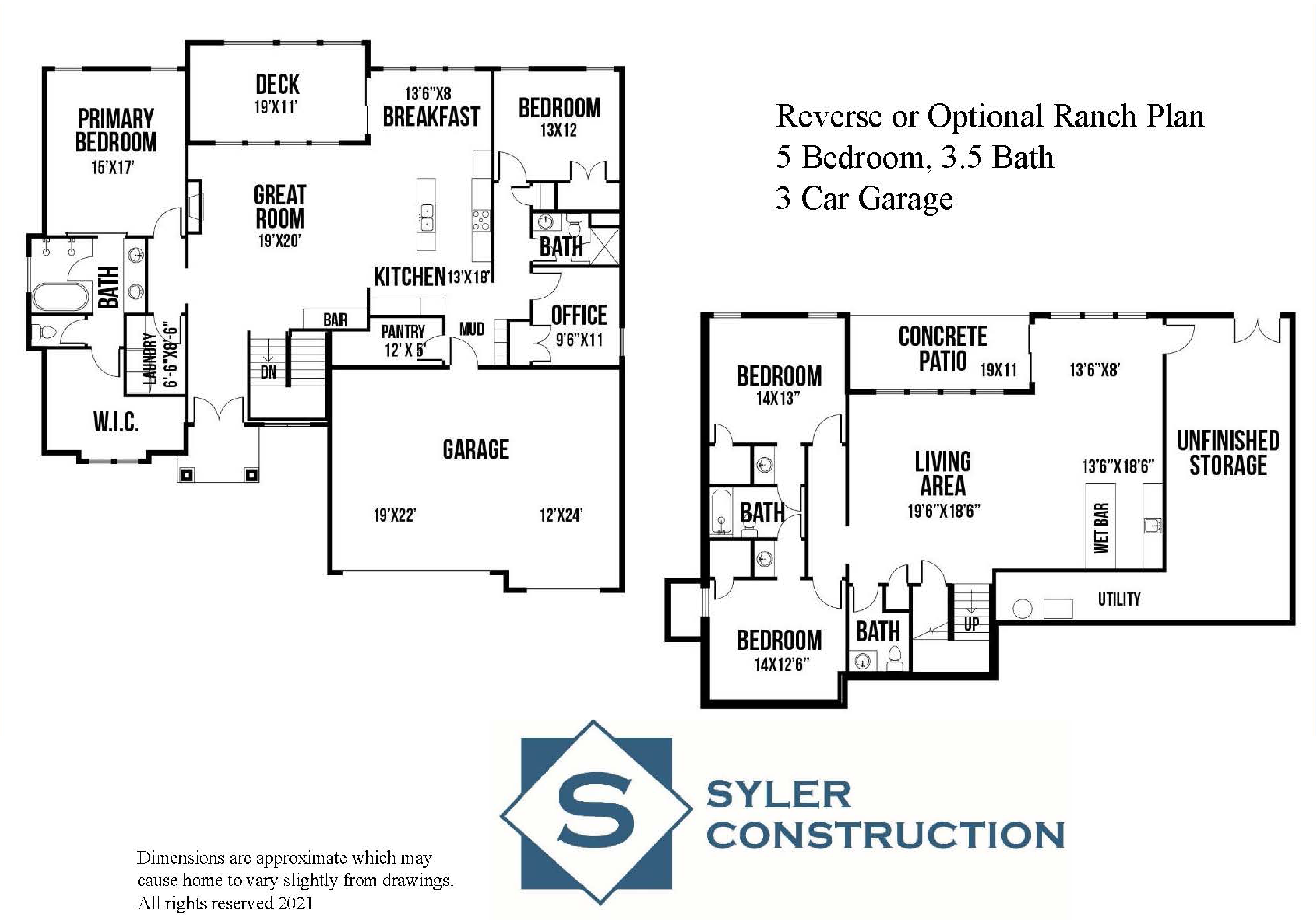 Syler Construction, Inc. floorplan