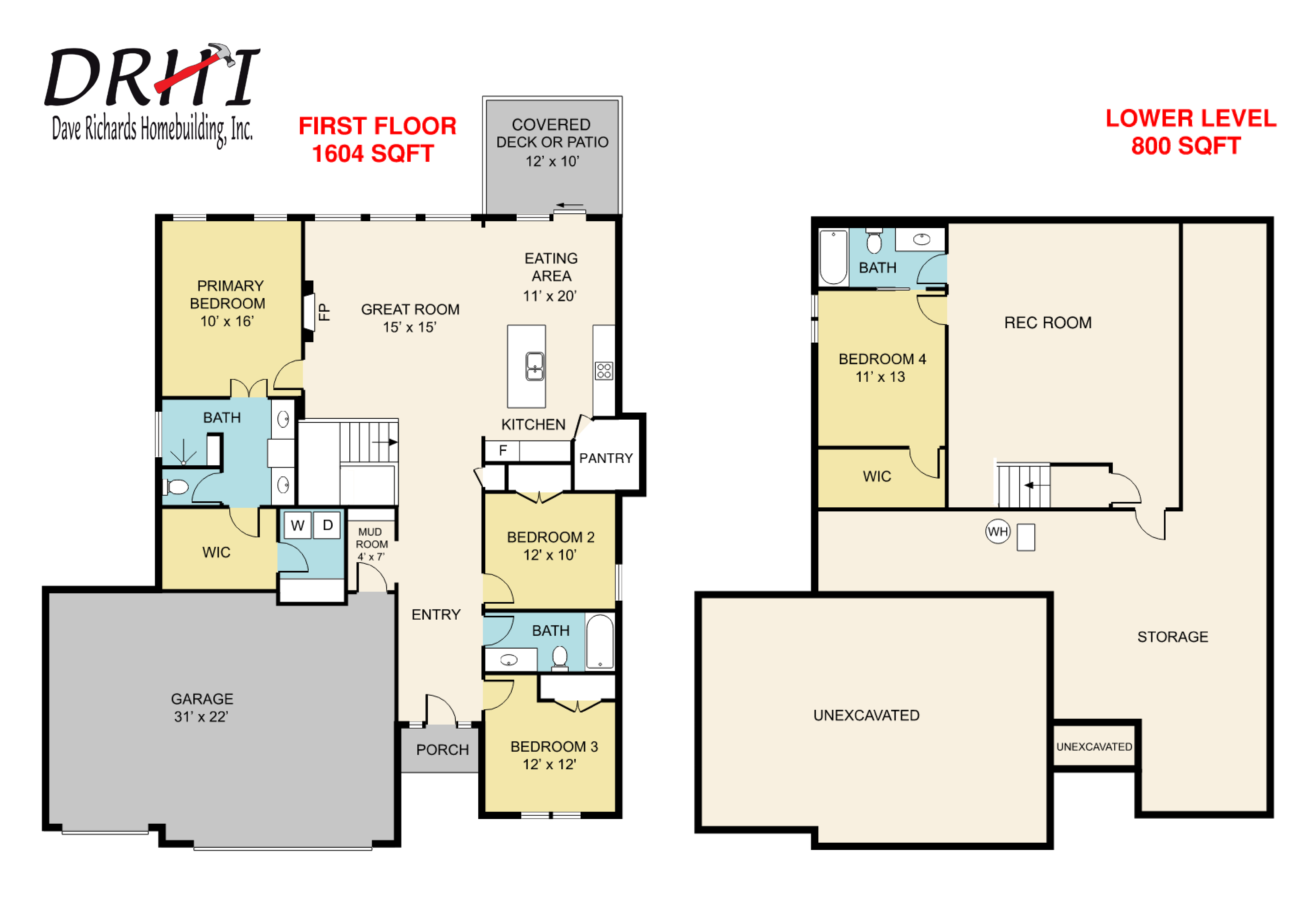 Dave Richards Homebuilding, Inc. floorplan