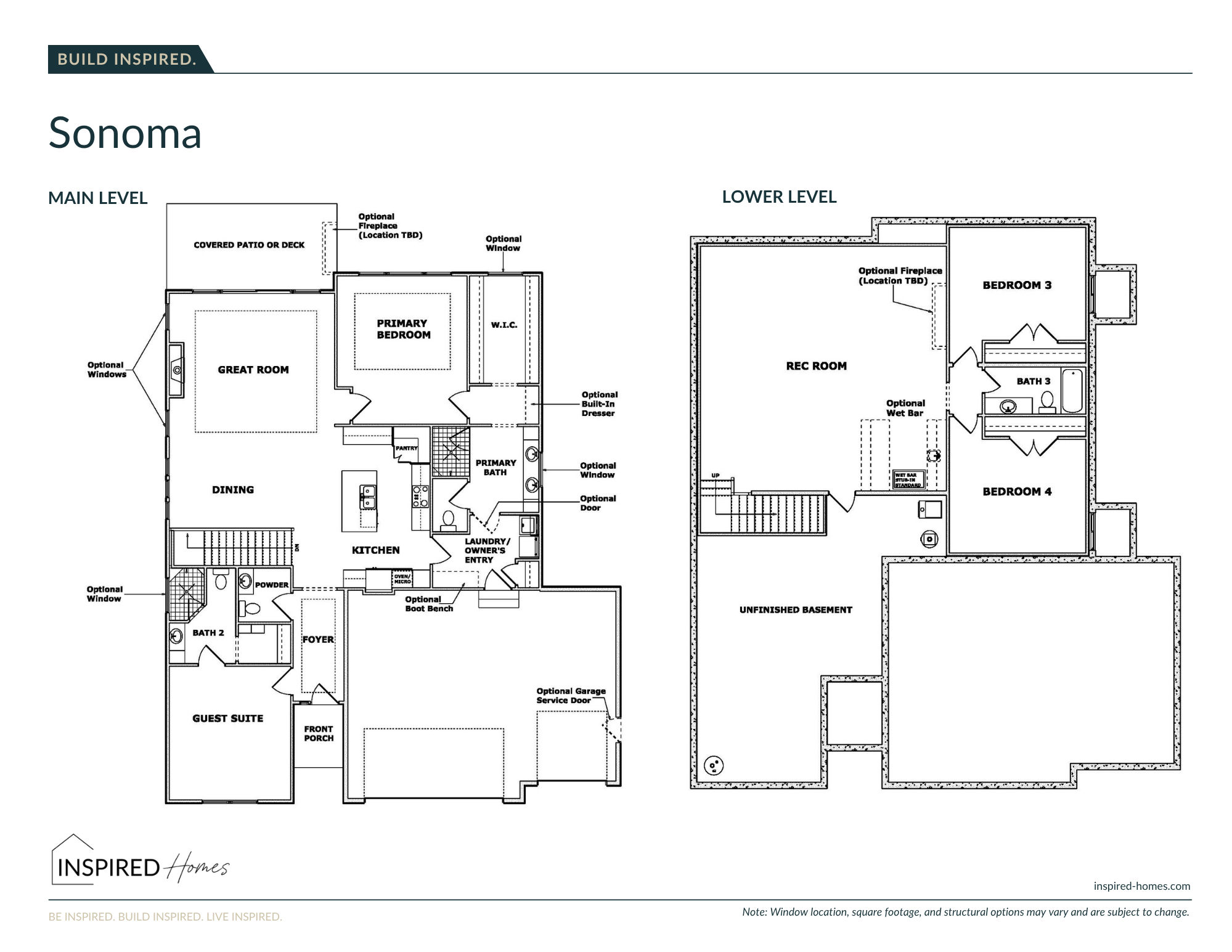 Inspired Homes LLC floorplan