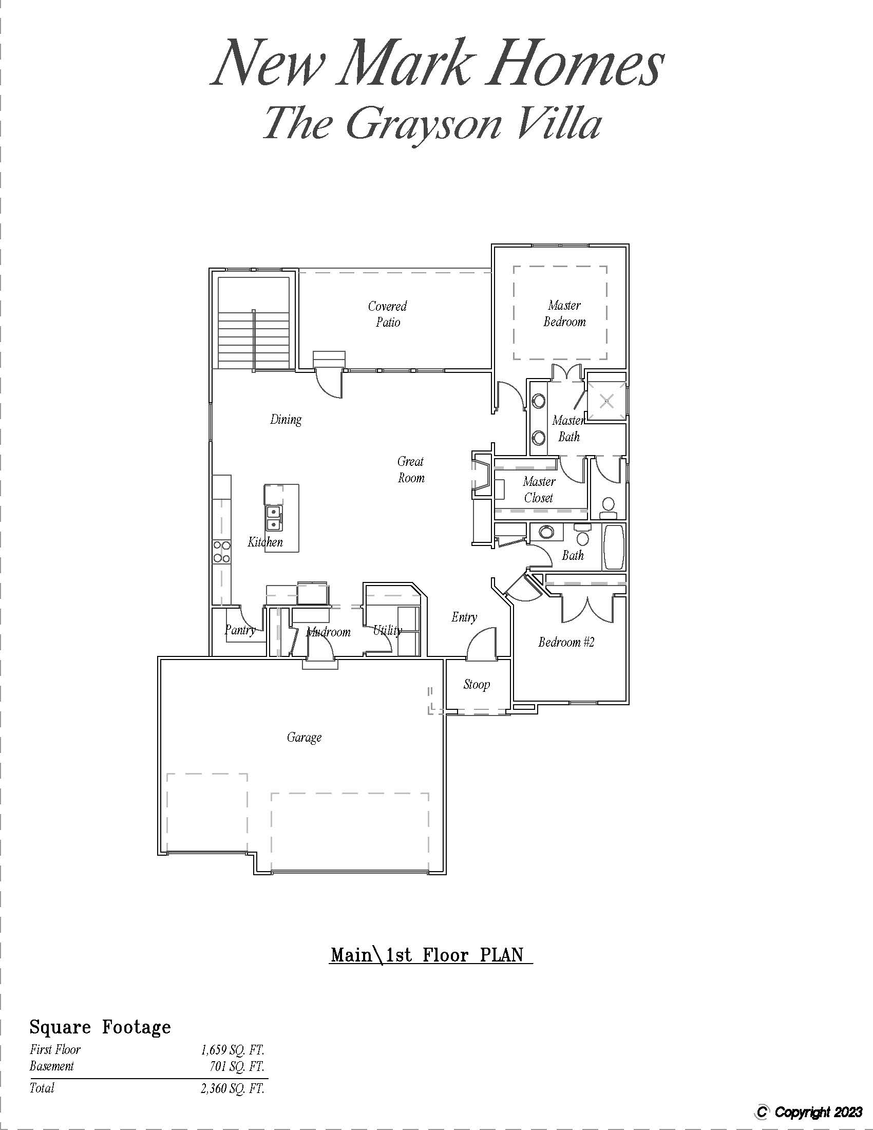 New Mark Homes KC floorplan